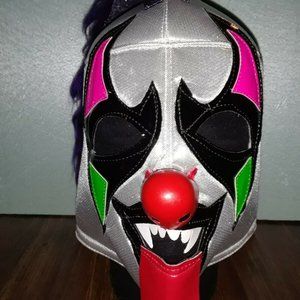Psycho Clown Lucha Libre Wrestling Mask - Adult Fit  (Face Mask)